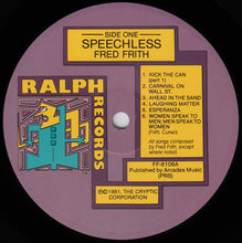 Load image into Gallery viewer, Fred Frith – Speechless