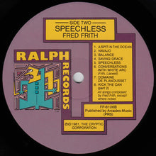 Load image into Gallery viewer, Fred Frith – Speechless
