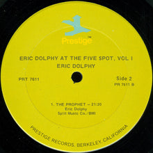 Load image into Gallery viewer, Eric Dolphy – At The Five Spot, Vol. 1