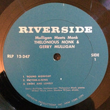 Load image into Gallery viewer, Thelonious Monk And Gerry Mulligan – Mulligan Meets Monk