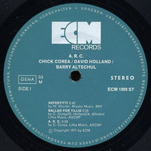 Load image into Gallery viewer, Chick Corea / David Holland* / Barry Altschul – A.R.C.