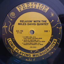 Load image into Gallery viewer, The Miles Davis Quintet – Relaxin' With The Miles Davis Quintet