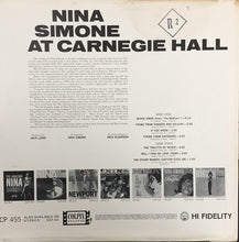 Load image into Gallery viewer, Nina Simone – At Carnegie Hall