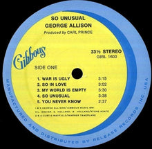 Load image into Gallery viewer, George Allison – So Unusual