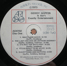 Load image into Gallery viewer, Gerry Goffin – It Ain't Exactly Entertainment